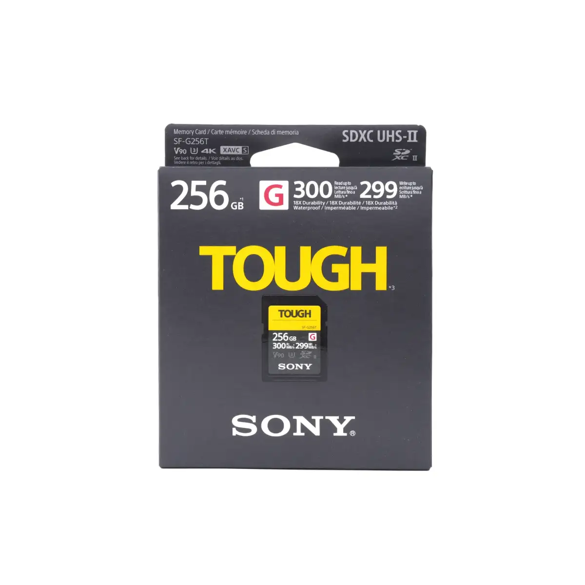 SONY　TOUGH SF-G256T [256GB] Sony Tough G Series SDXC UHS-II Memory Card 256GB - Walmart.com