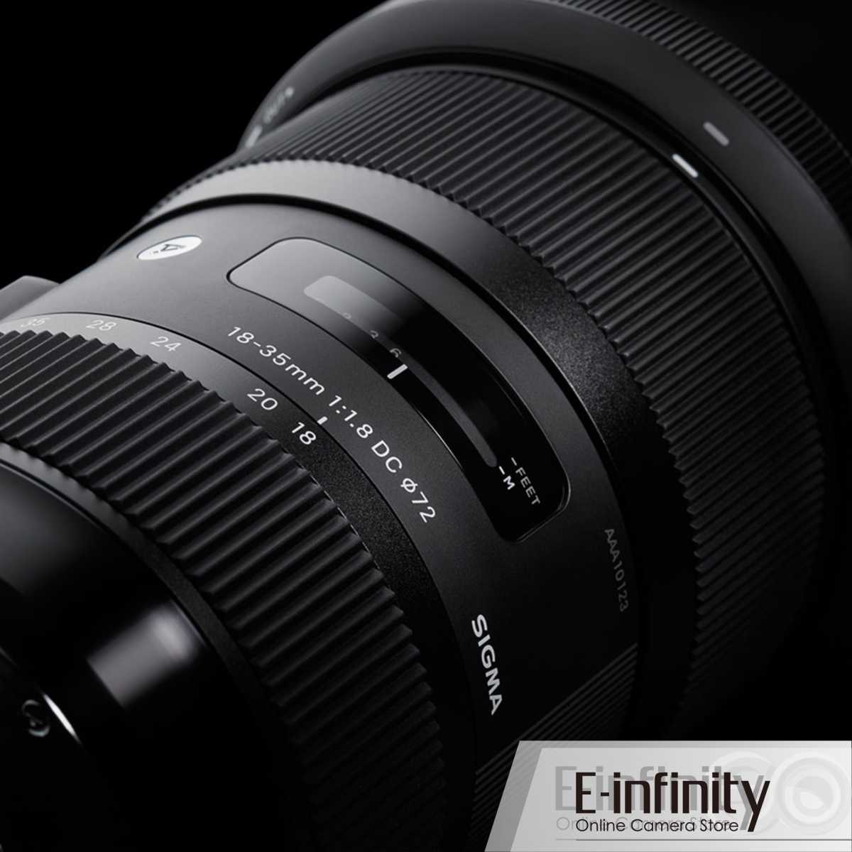 Buy Sigma AF 1835mm F1.8 DC HSM Lens Art Series for Canon EInfinity