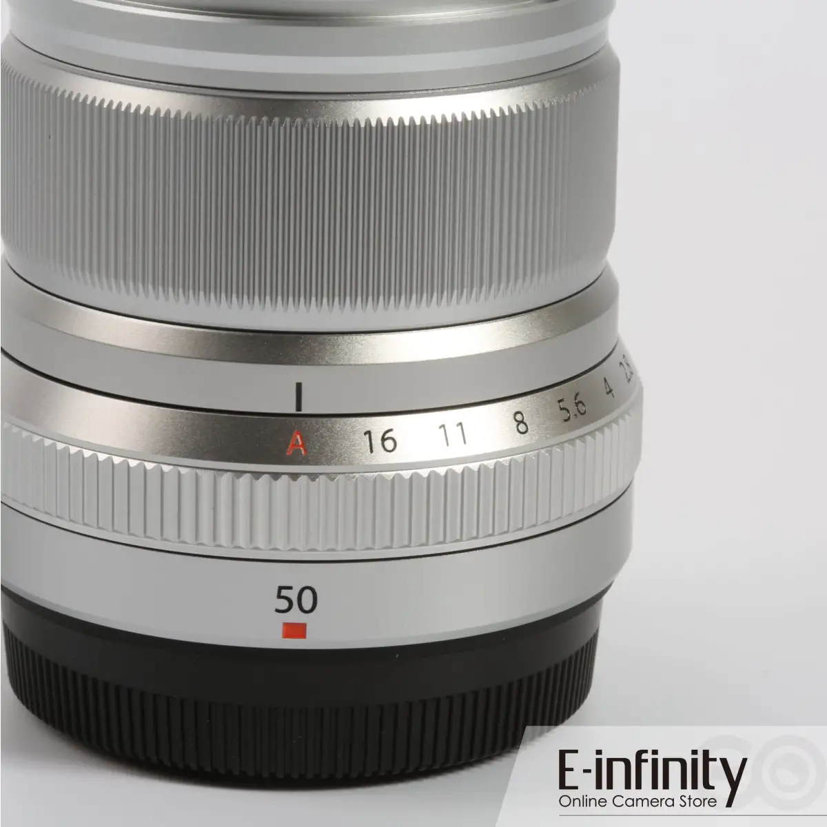 Buy Fujifilm XF 50mm f/2 R WR Lens (Silver) - E-Infinity