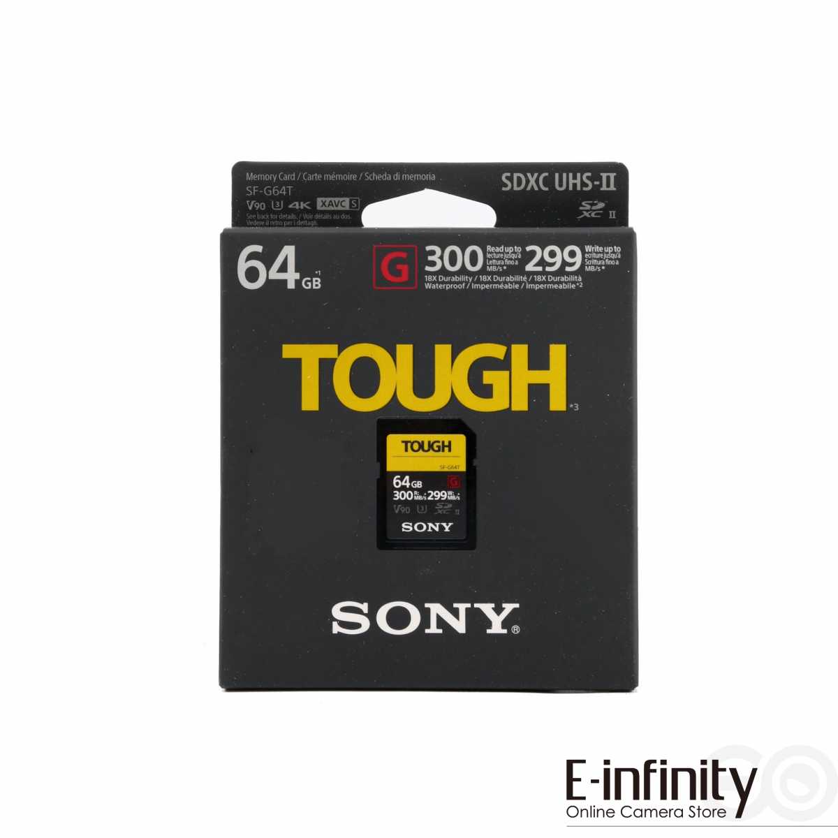 Buy Sony 64GB SF-G Tough Series UHS-II SDXC Memory Card (SF-G64T) - E