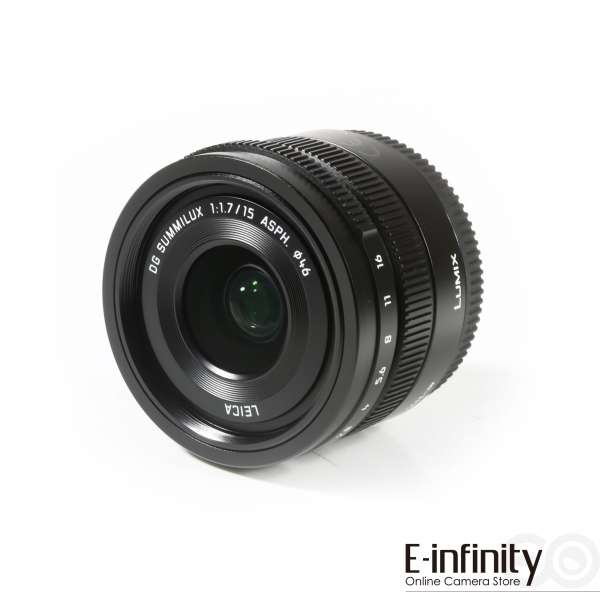 Buy Panasonic Leica DG Summilux 15mm f/1.7 ASPH. Lens (Black) - E