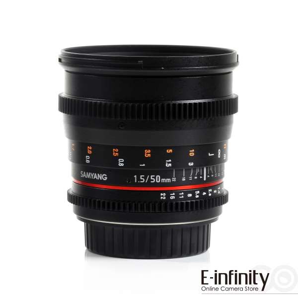 Buy Samyang 50mm T1.5 AS UMC VDSLR Lens for Nikon F Mount - E-Infinity