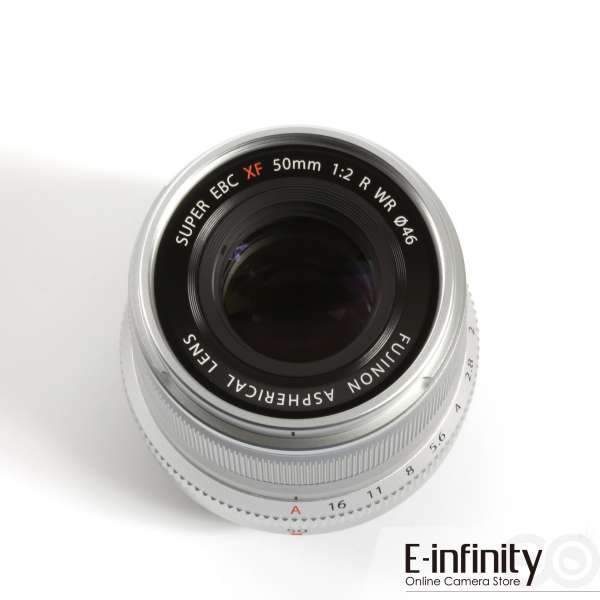 Buy Fujifilm XF 50mm f/2 R WR Lens (Silver) - E-Infinity