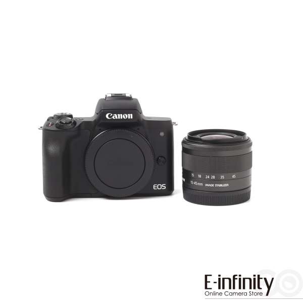 Buy Canon EOS M50 Mirrorless Digital Camera with 15-45mm Lens (Black) -  E-Infinity