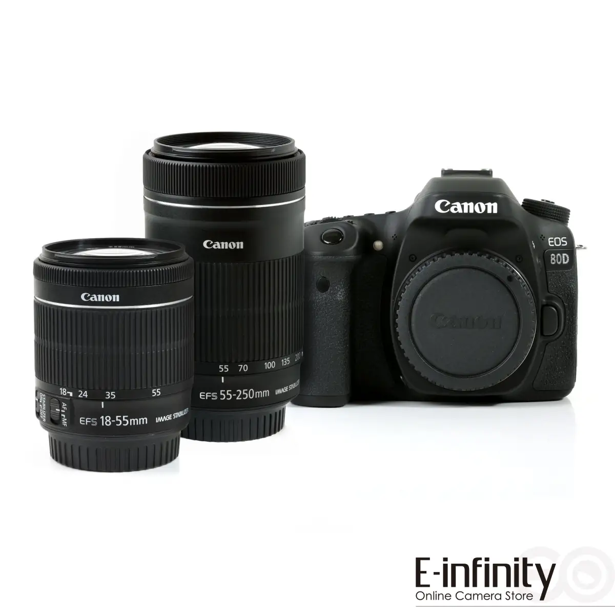 Buy Canon EOS 80D Digital Camera + 18-55mm IS STM + 55-250 IS STM