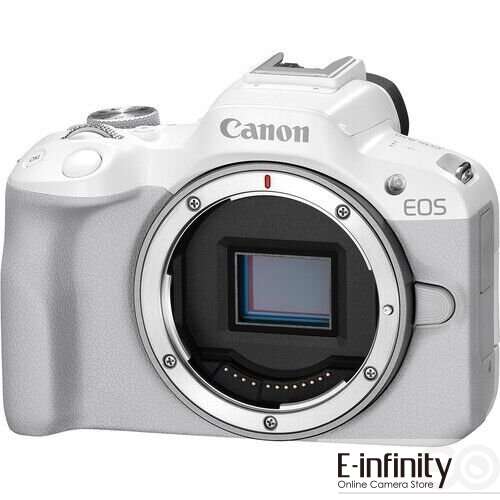 Canon EOS R50 Mirrorless Digital Camera (Body Only) (White)