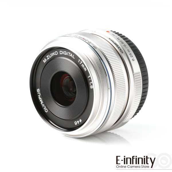 Olympus M.ZUIKO DIGITAL 17mm f/1.8 Lens (Silver)
