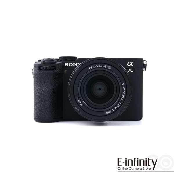 Cámara sin espejo Sony a7C II con lente de 28-60 mm (negra)