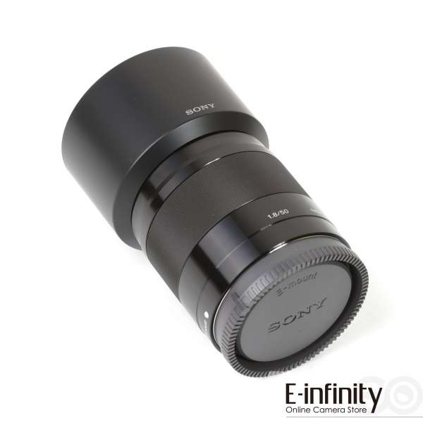Cumpără Obiectiv Sony E 50mm F1.8 OSS E-mount SEL50F18 (negru) - E