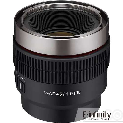 Buy Samyang V-AF 45mm T1.9 FE for Sony E - E-Infinity Buy Samyang V-AF 45mm T1.9 FE for Sony E - E-Infinity