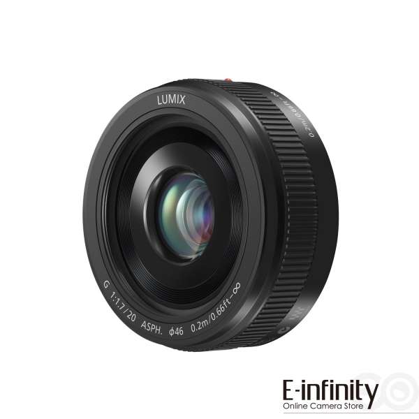 Buy Panasonic Lumix G 20mm f/1.7 II ASPH. Lens (Black) - E-Infinity
