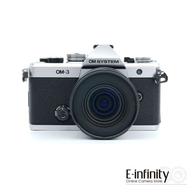 Olympus OM SYSTEM OM-3 spiegellose Kamera mit 12-45 mm f/4 Objektiv-Kit (Silber)