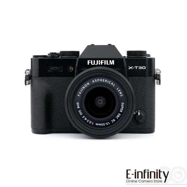 Fujifilm X-T30 III peilitön digikamera 13-33mm f/3.5-6.3 OIS:lla (musta)