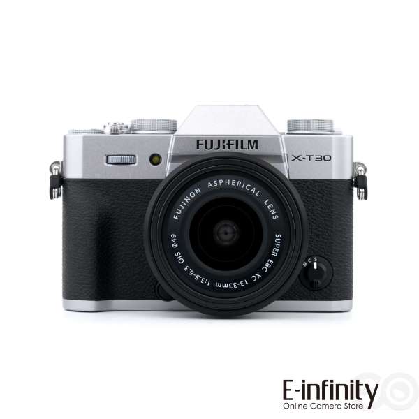 Fujifilm X-T30 III peilitön digikamera 13-33mm f/3.5-6.3 OIS:lla (hopea)