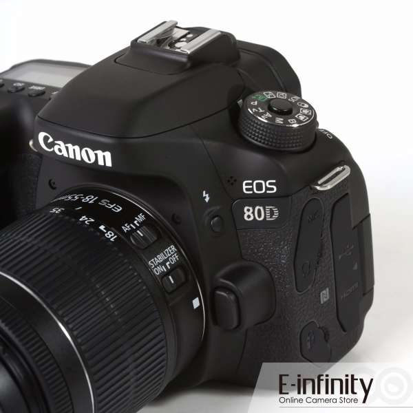 Buy Canon EOS 80D Digital SLR Camera + 18-55mm f/3.5-5.6 IS STM