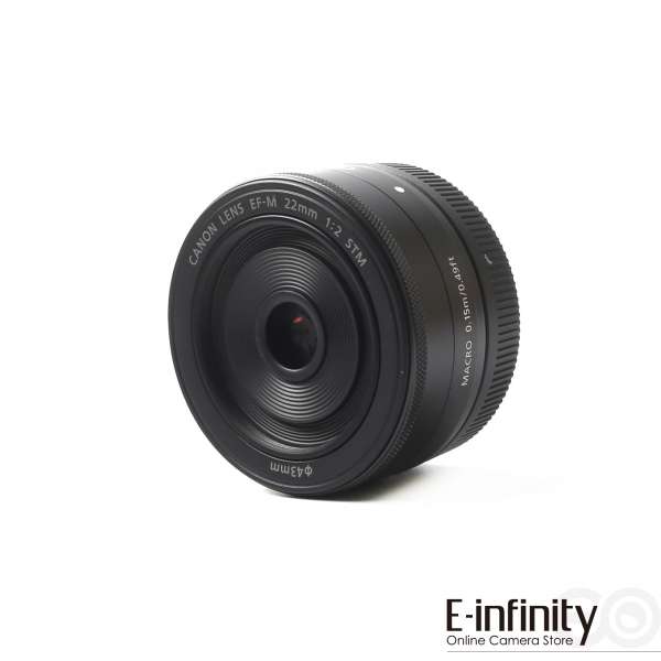 Canon EF-M 22mm f/2 STM Lens (Black)