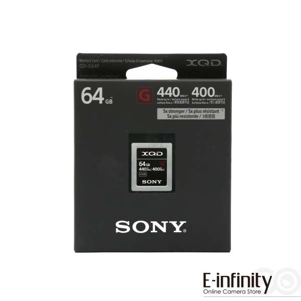 Sony 64GB XQD G Series Memory Card (QD-G64F)
