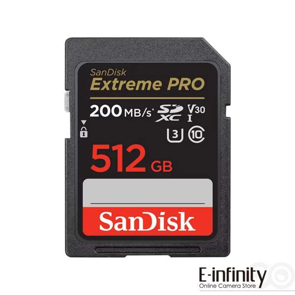 SanDisk 512GB SDXC Extreme PRO UHS-I (200R/140W) (SDSDXXD-512G)