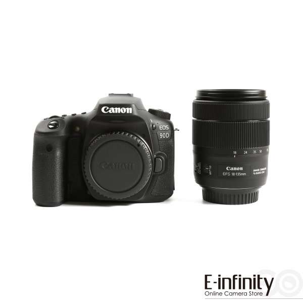 Canon EOS 90D Digitale Spiegelreflexkamera + EF-S 18-135mm f/3.5-5.6 IS USM Objektiv