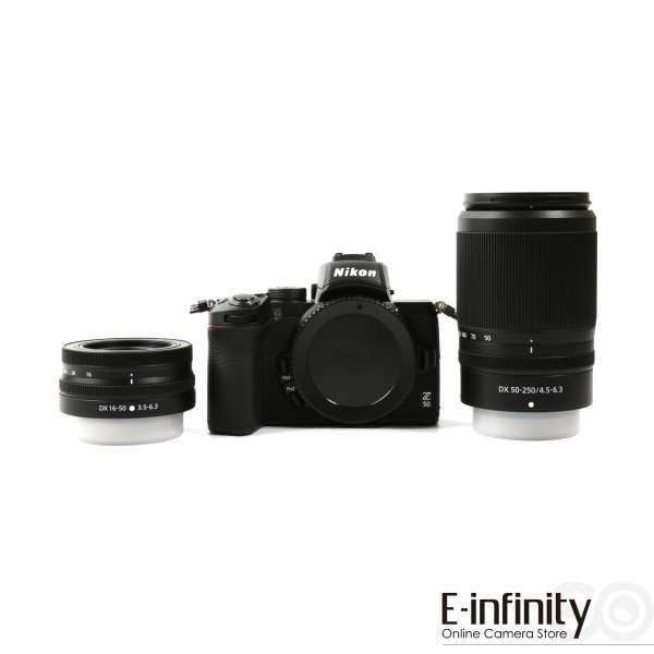 Nikon Z50 Mirrorless Digital Camera with 16-50mm + 50-250mm Lenses