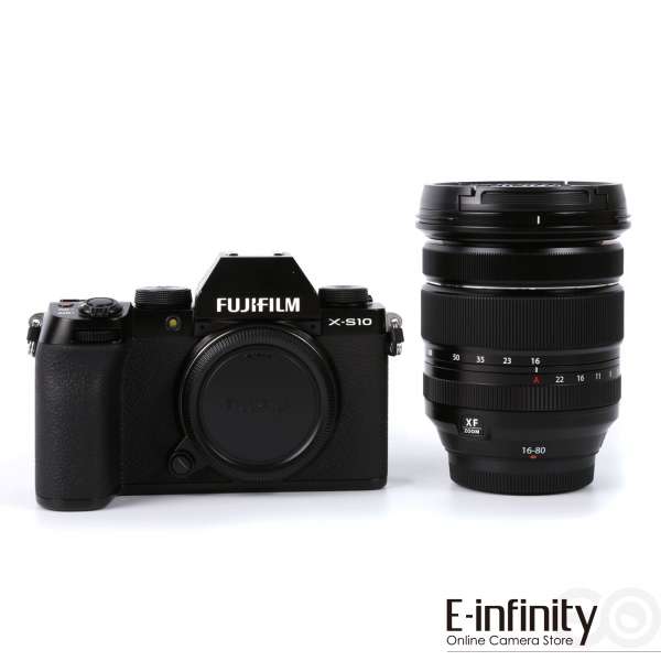 Fujifilm X-S10 peilitön digikamera 16-80mm f/4-objektiivilla (musta)