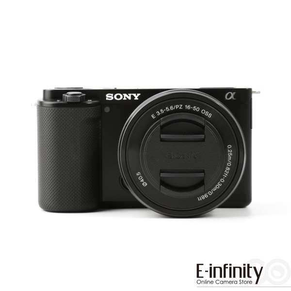Sony ZV-E10 -digitaalikamera vain Vlogger-rungolle (musta)