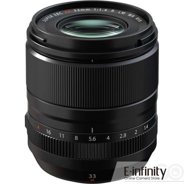 Fujifilm XF 33mm f/1.4 R LM WR Lens (Black)