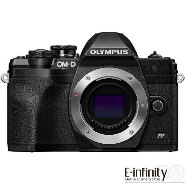 Olympus OM-D E-M10 Mark IV spiegelloses Digitalkameragehäuse (Schwarz)