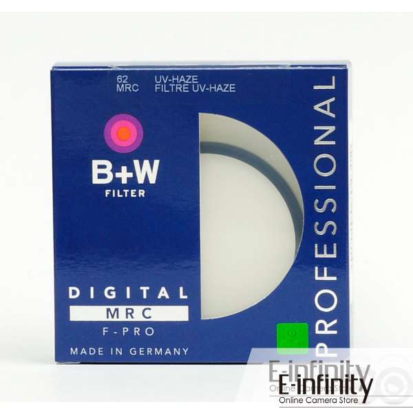 B+W 62mm 62 F-Pro Digital MRC UV Haze Filter 010M (70231)