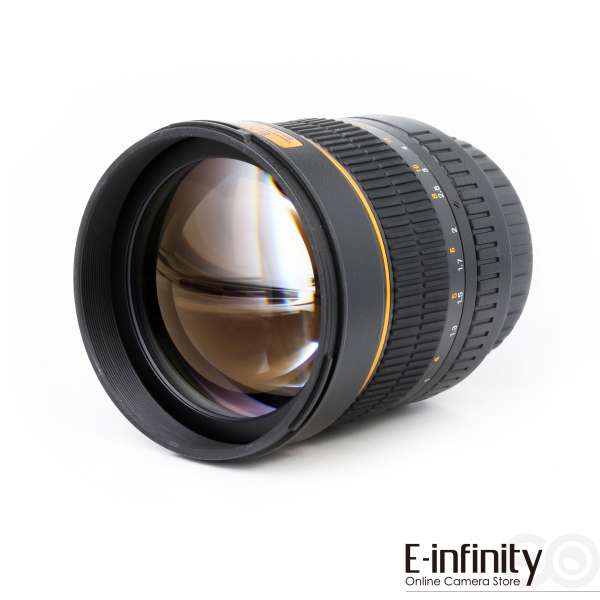 Samyang Aspherical Lens Multi-Coated 85mm f1.4 IF Lens għal Canon