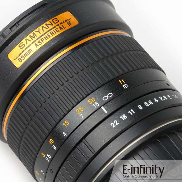 Buy Samyang Aspherical Lens Multi-Coated 85mm f1.4 IF Lens for